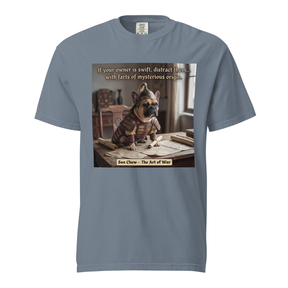 Lesnort - "Sun Chew - Tactical Distraction" Funny Frenchie General Tee