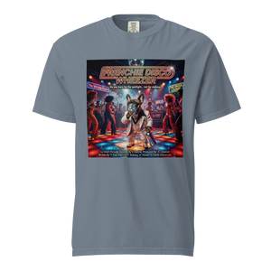 Lesnort - "Frenchie Disco Wheezer" Funny 70s Movie Parody Tshirt