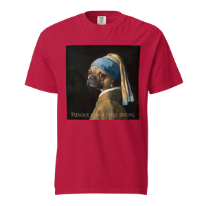 Lesnort - "Frenchie With A Pearl Earring" Classic Art Parody Graphic Tee