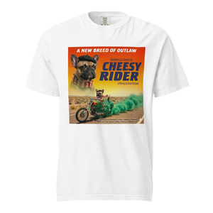Lesnort - "Cheesy Rider" Biker Dog Graphic T-Shirt