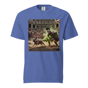 Lesnort - "Farticus" Funny Gladiator Frenchie Parody Tshirt