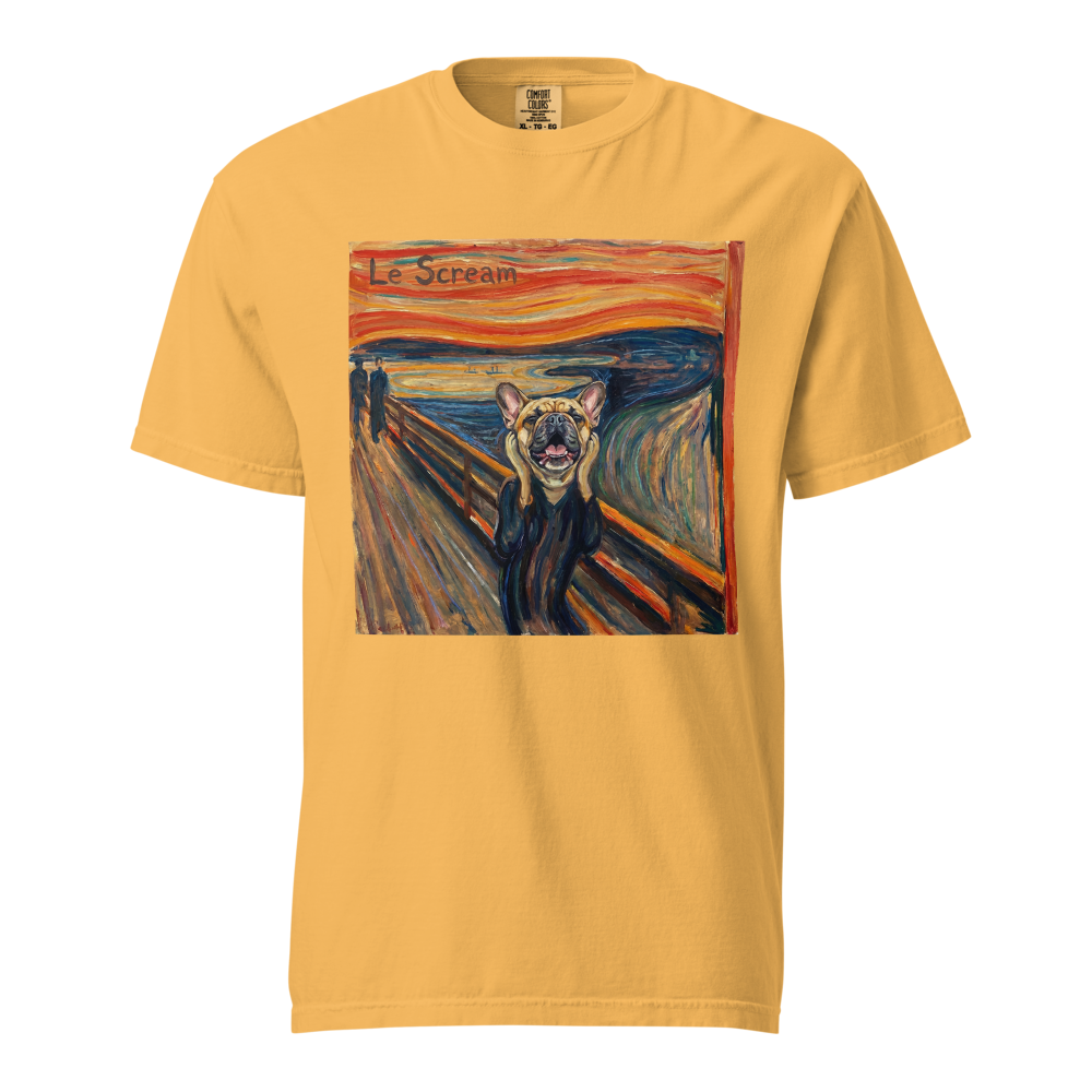 Lesnort - "Le Scream" Classic Art Parody Frenchie Tee
