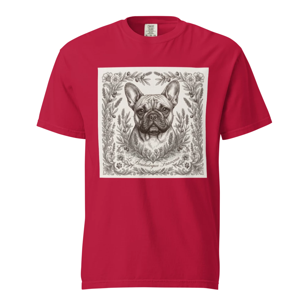 Lesnort - "Le Bouledogue Français" Antique Engraving Frenchie T-Shirt