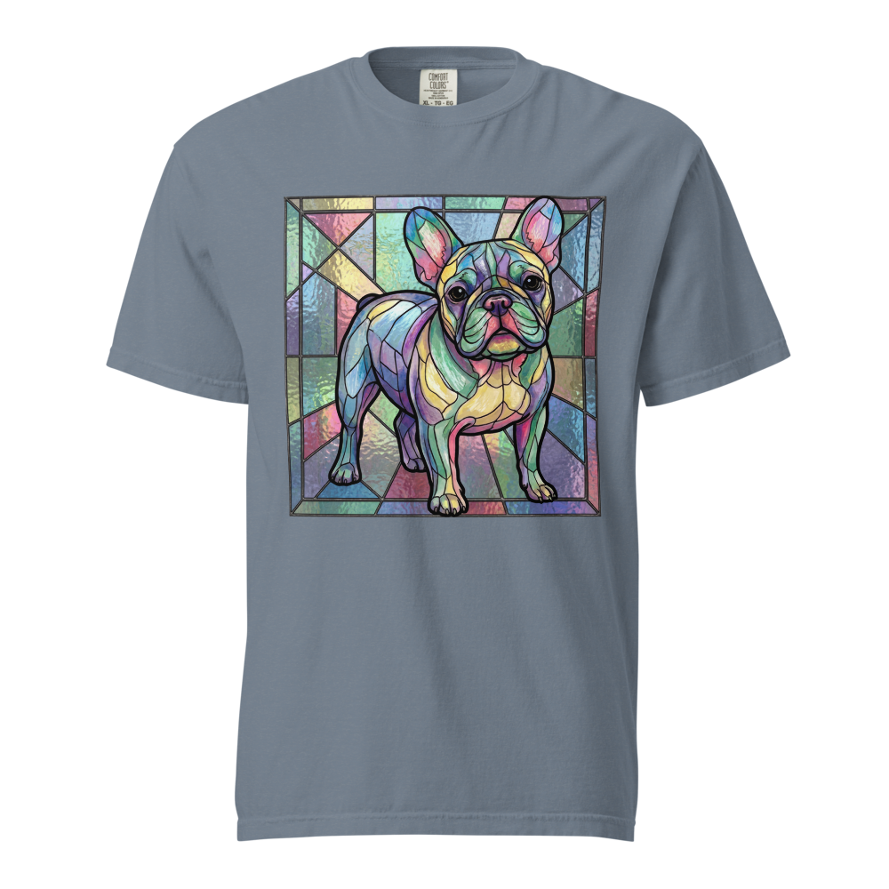 Lesnort - Pastel Prism Stained Glass French Bulldog Tee