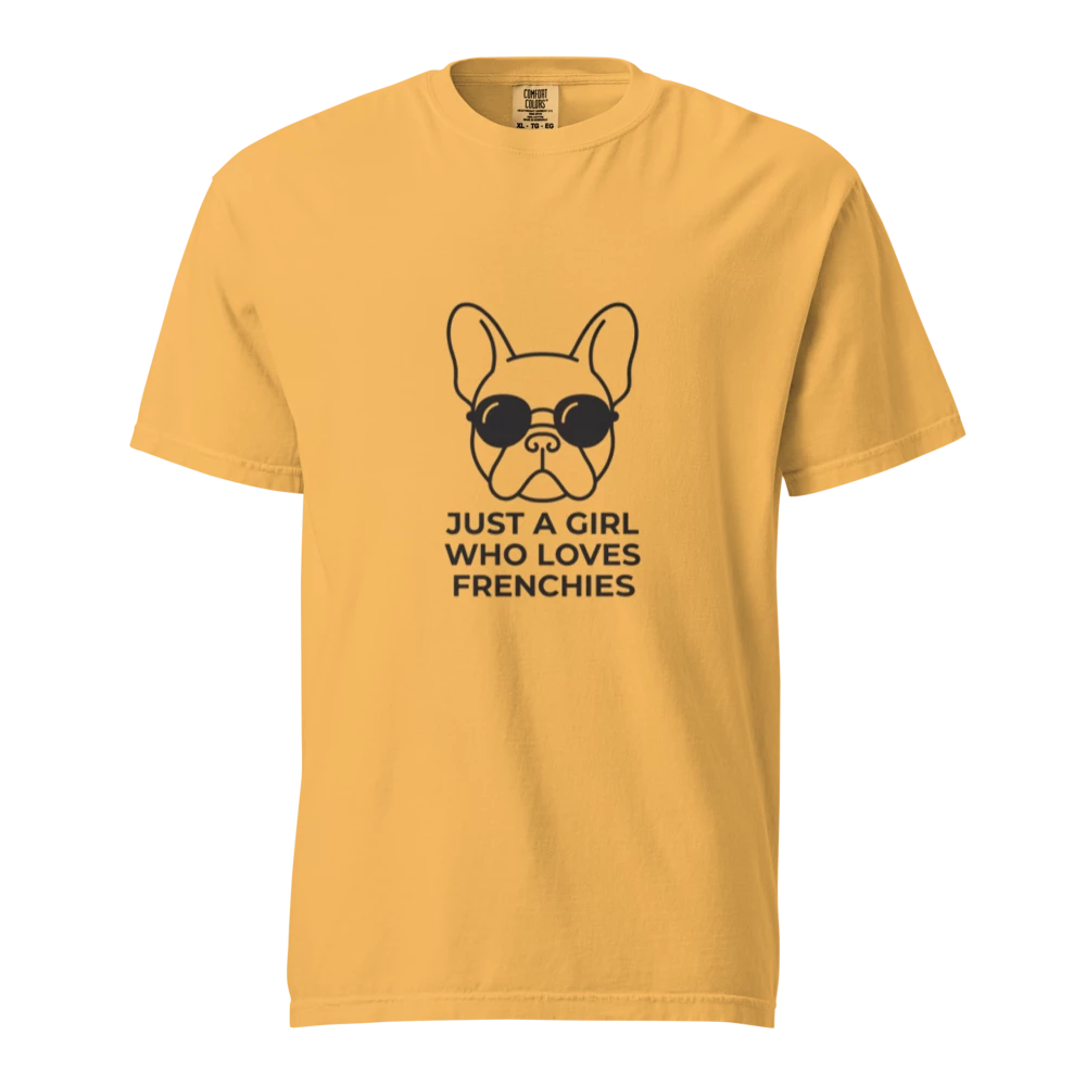 Lesnort - "Just a Girl Who Loves Frenchies" Bold Graphic Tee