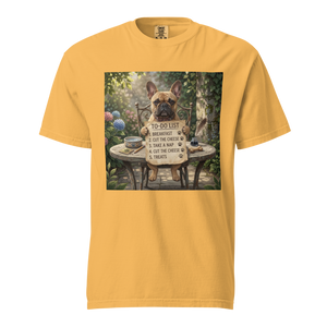 Lesnort - "Daily Schedule" Funny French Bulldog T-Shirt