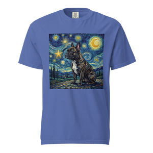 Lesnort - "Starry Night Frenchie" Fine Art Graphic T-Shirt