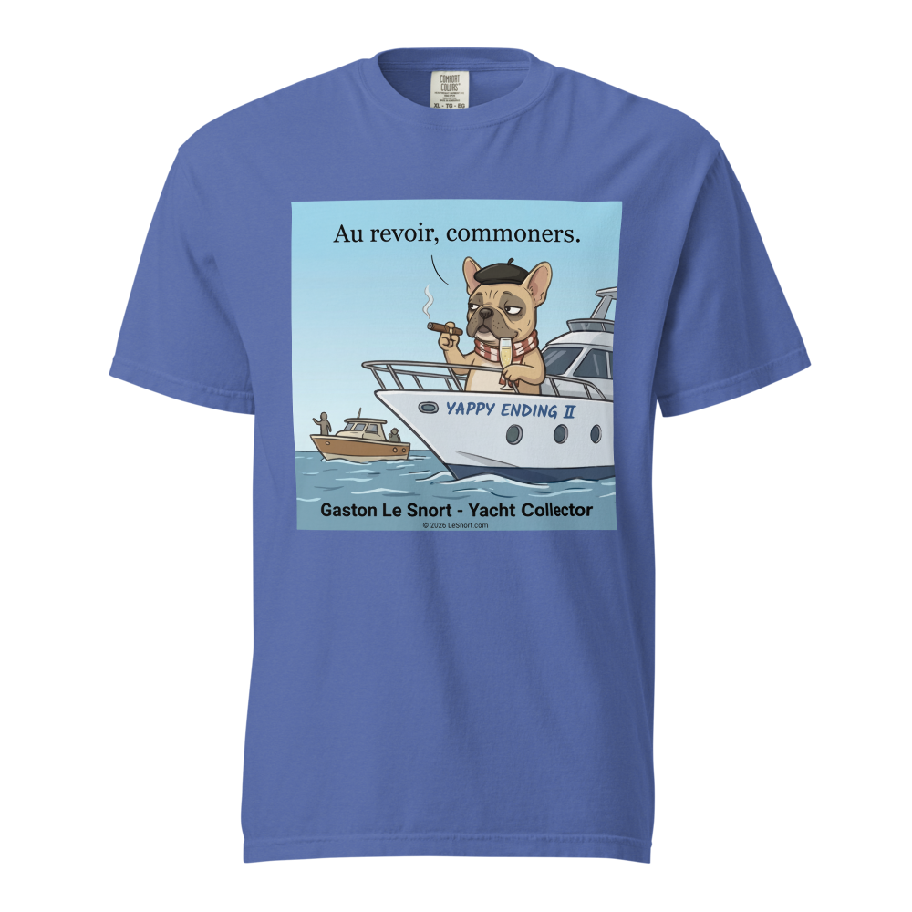 Lesnort - Gaston Le Snort - "Au Revoir, Commoners" Yacht T-Shirt