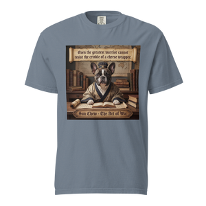 Lesnort - "Sun Chew - The Cheese Wrapper" Funny Frenchie Parody Tee