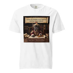 Lesnort - "Sun Chew - Eternal Judgement" Funny Frenchie T-Shirt