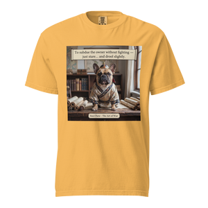 Lesnort - The Art of War "Dropped Cheese" French Bulldog Graphic Tee