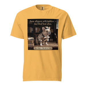 Lesnort - "Sun Chew - Toddler Alliances" Funny Frenchie Scholar Tee
