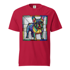Lesnort - Luminous Stained Glass French Bulldog Graphic Tee