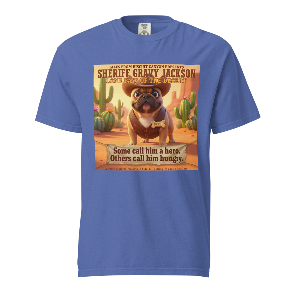 Lesnort - Sheriff Gravy Jackson – Lone Paw of the Desert Funny Dog T‑Shirt