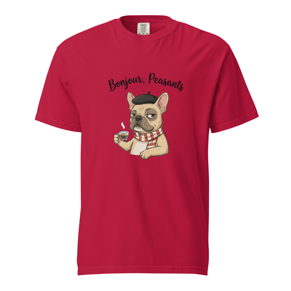 Lesnort - Bonjour, Peasants – The Sophisticated Frenchie Tee - With Gaston Le Snort