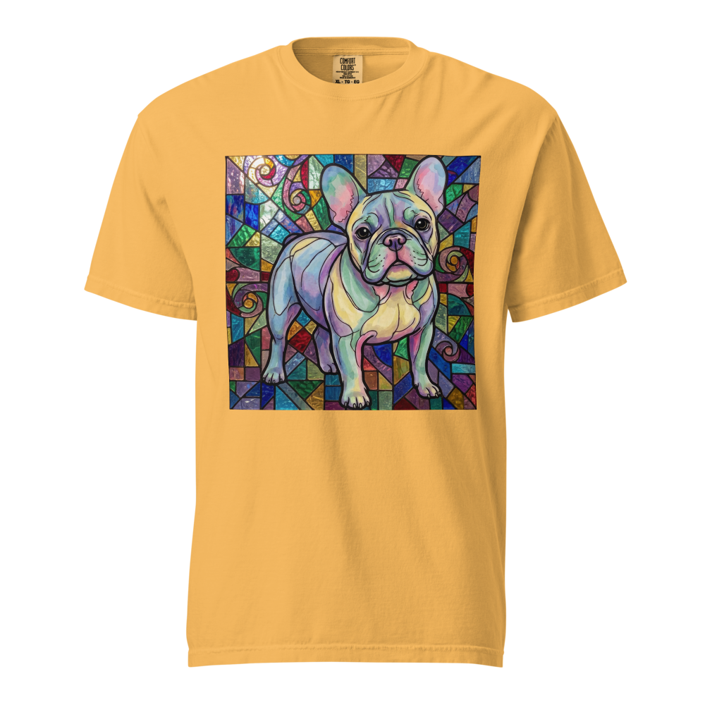 Lesnort - Dreamscape Stained Glass French Bulldog T-Shirt