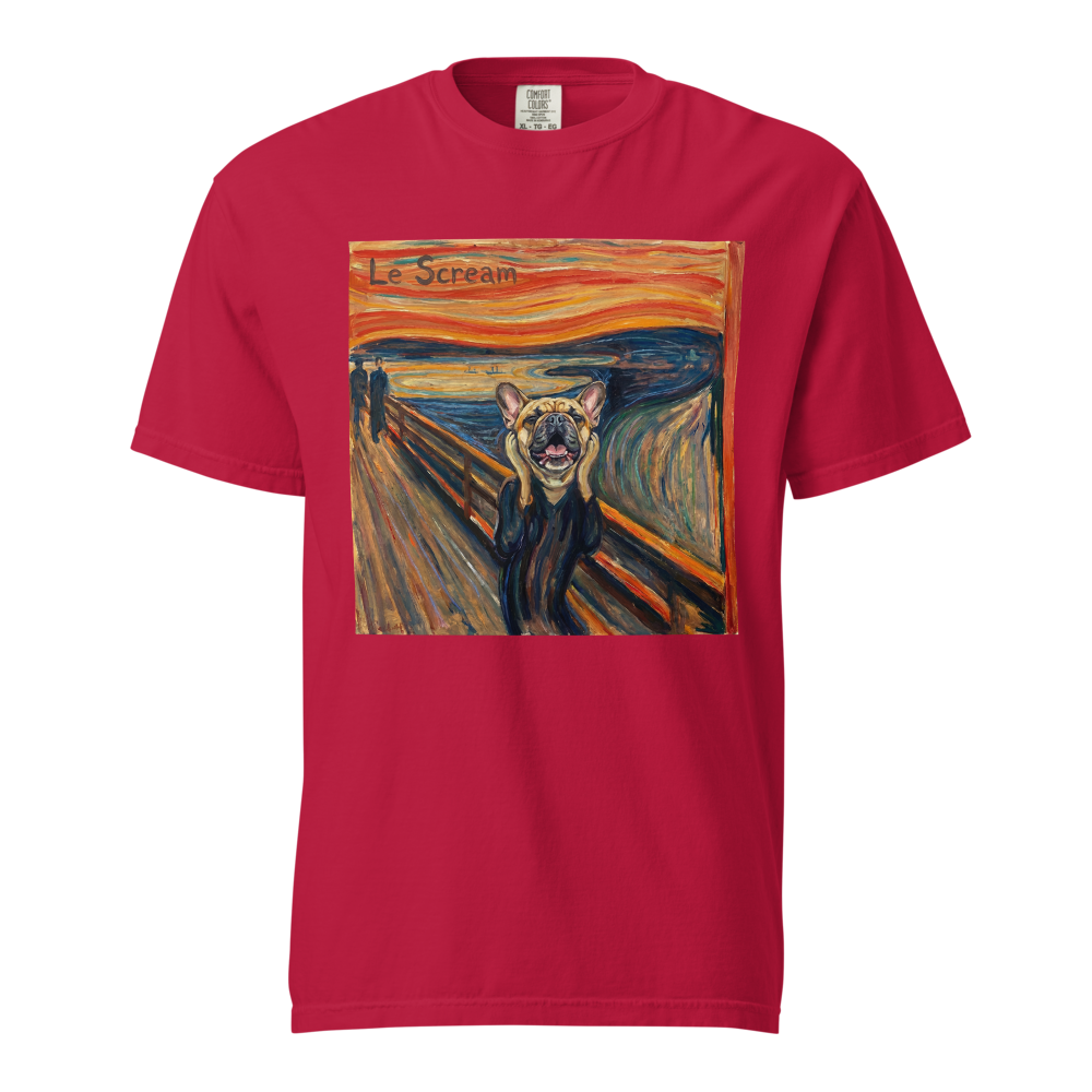 Lesnort - "Le Scream" Classic Art Parody Frenchie Tee