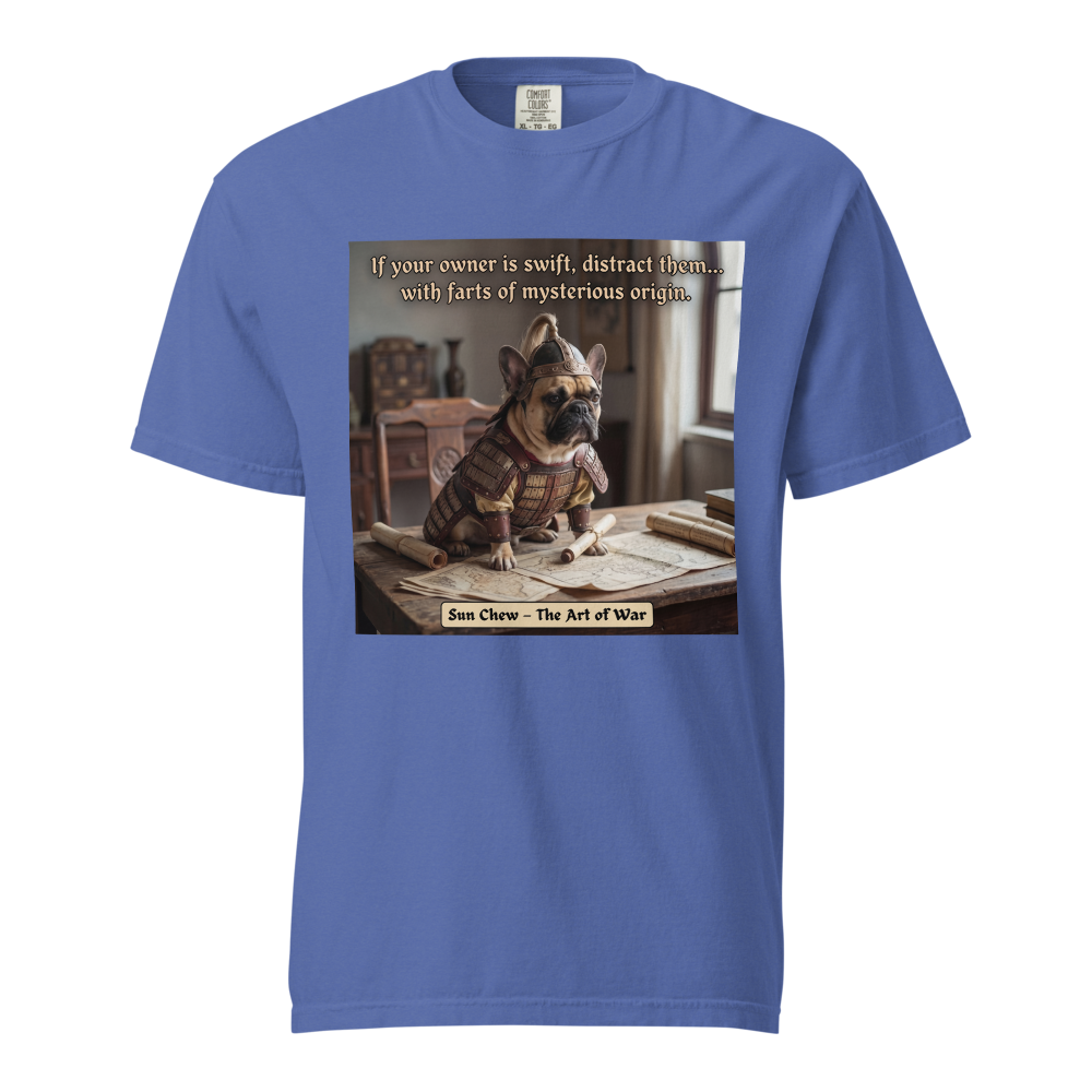 Lesnort - "Sun Chew - Tactical Distraction" Funny Frenchie General Tee