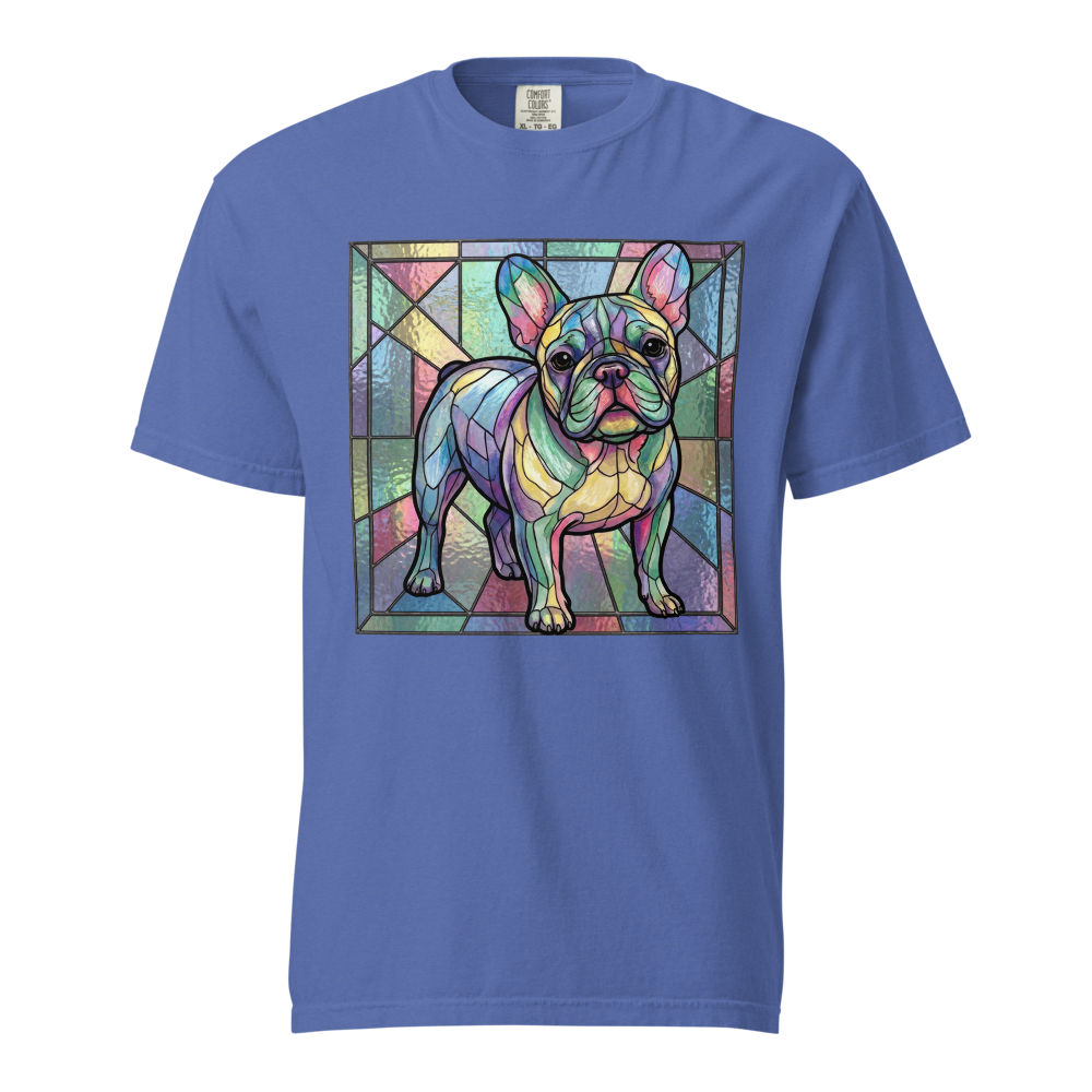 Lesnort - Pastel Prism Stained Glass French Bulldog Tee