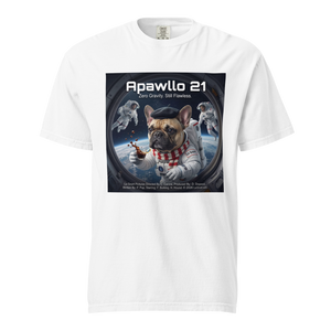 Lesnort - "Apawllo 21" Astronaut Parody Frenchie Tee