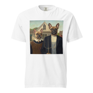 Lesnort - "American Frenchie" Classic Art Parody Graphic Tee