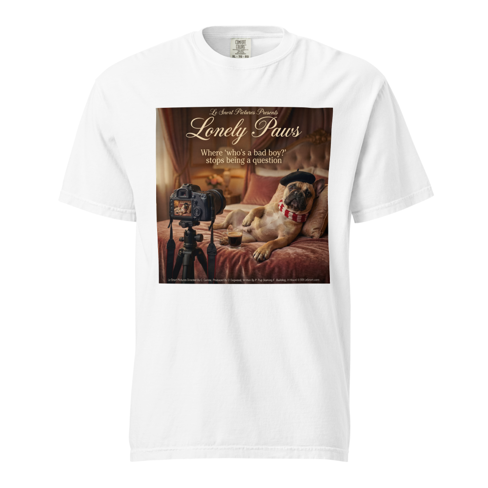 Lesnort - "Lonely Paws" Bad Boy Frenchie Parody Tee