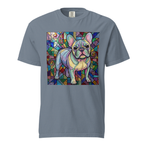 Lesnort - Dreamscape Stained Glass French Bulldog T-Shirt