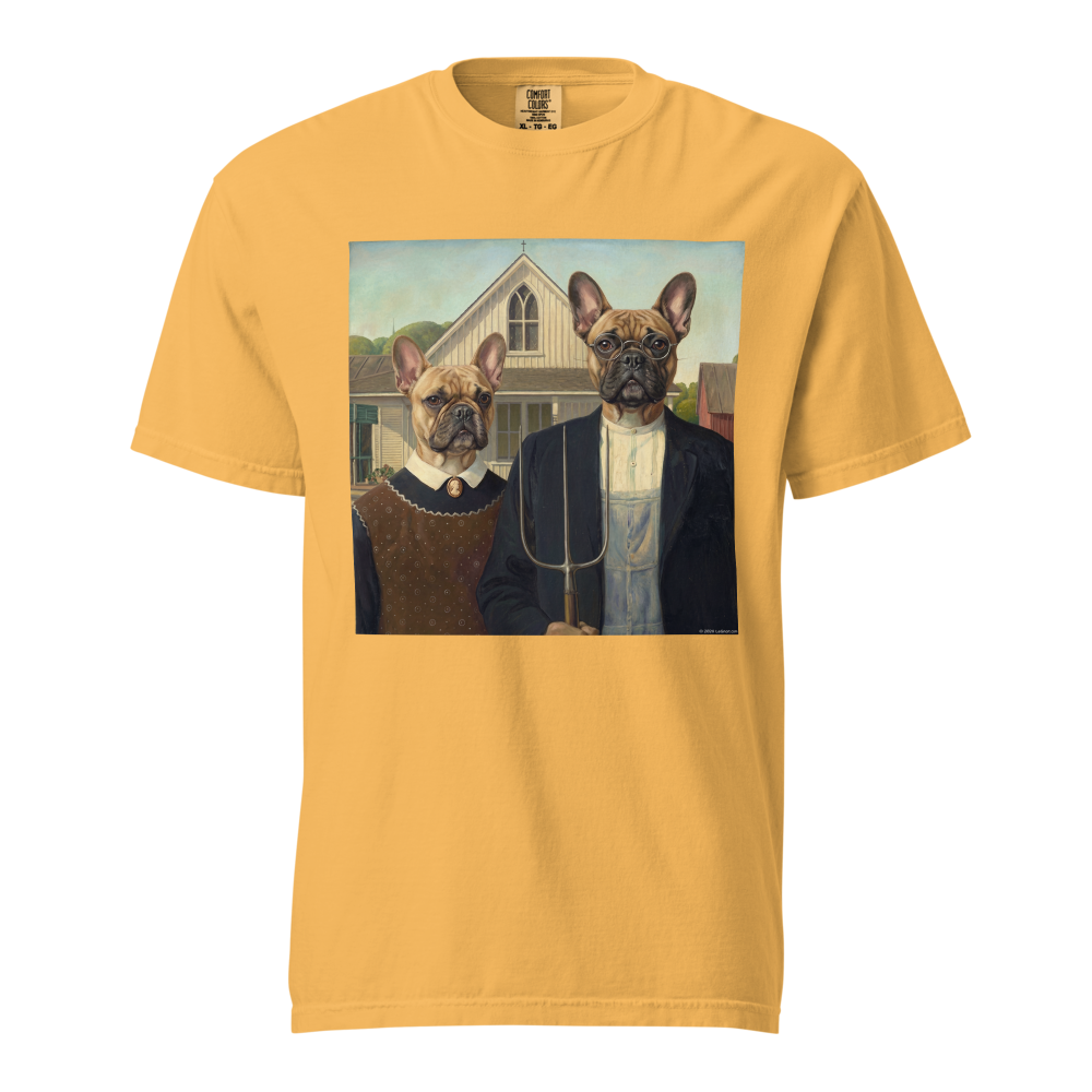 Lesnort - "American Frenchie" Classic Art Parody Graphic Tee