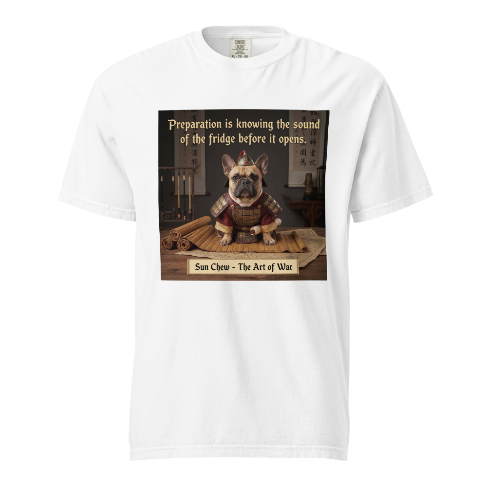 Lesnort - The Art of War Fridge Parody French Bulldog Graphic Tee