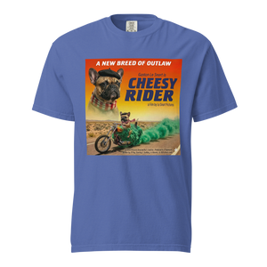 Lesnort - "Cheesy Rider" Biker Dog Graphic T-Shirt