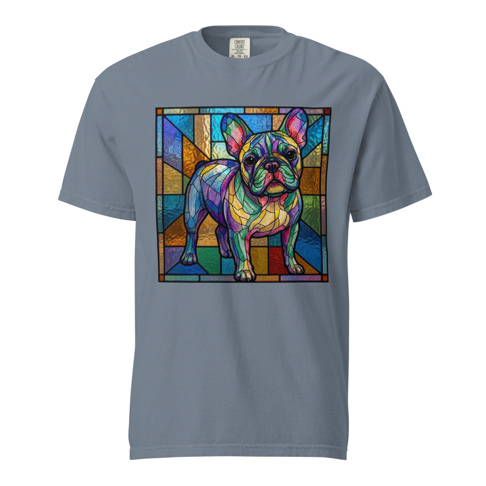 Lesnort - Prismatic Pastel French Bulldog Stained Glass Tee