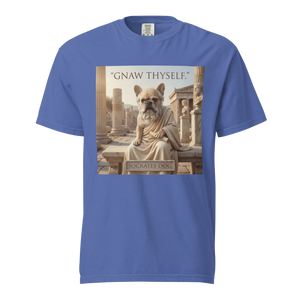 Lesnort - "Gnaw Thyself" Philosopher Dog Graphic T-Shirt
