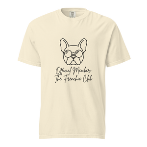 Lesnort - The Frenchie Club T-Shirt | Minimalist Dog in Glasses
