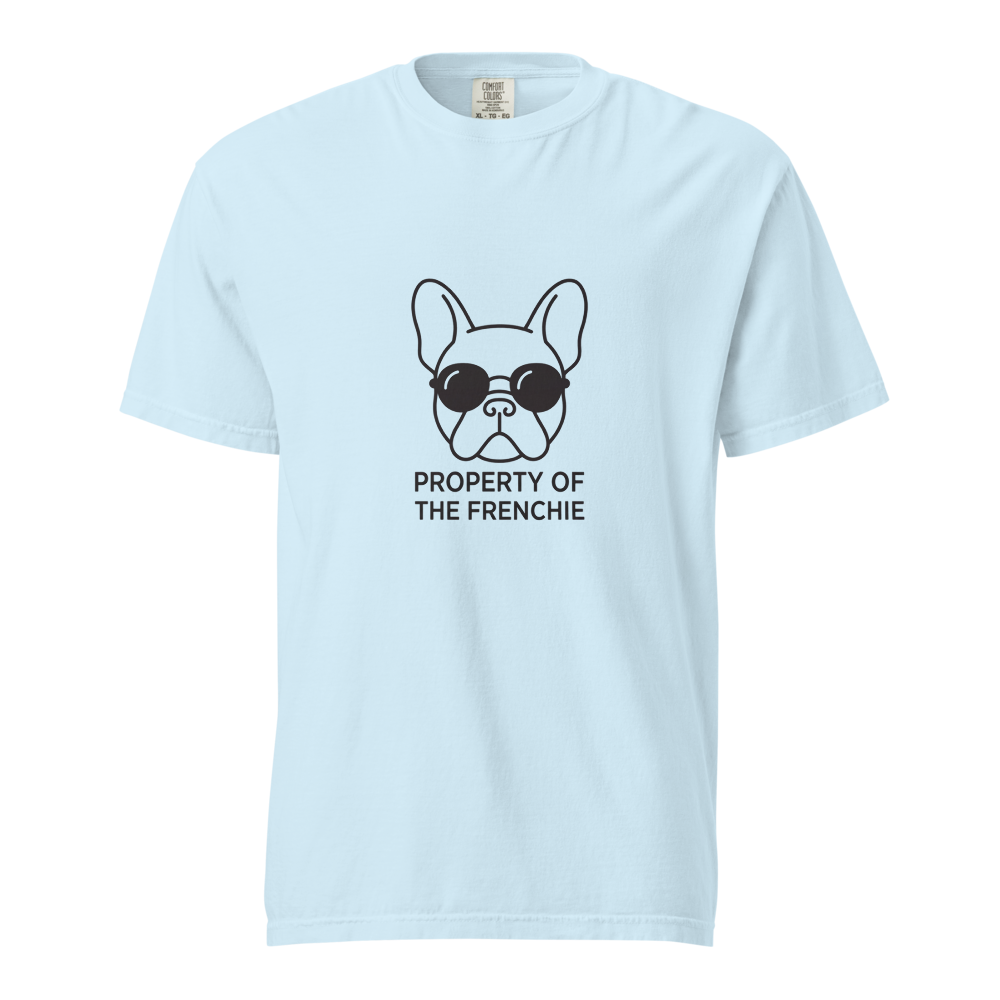 Lesnort - "Property of the Frenchie" Retro Glasses Graphic Tee