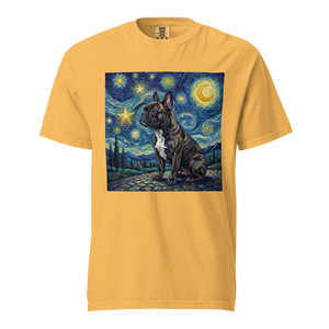 Lesnort - "Starry Night Frenchie" Fine Art Graphic T-Shirt