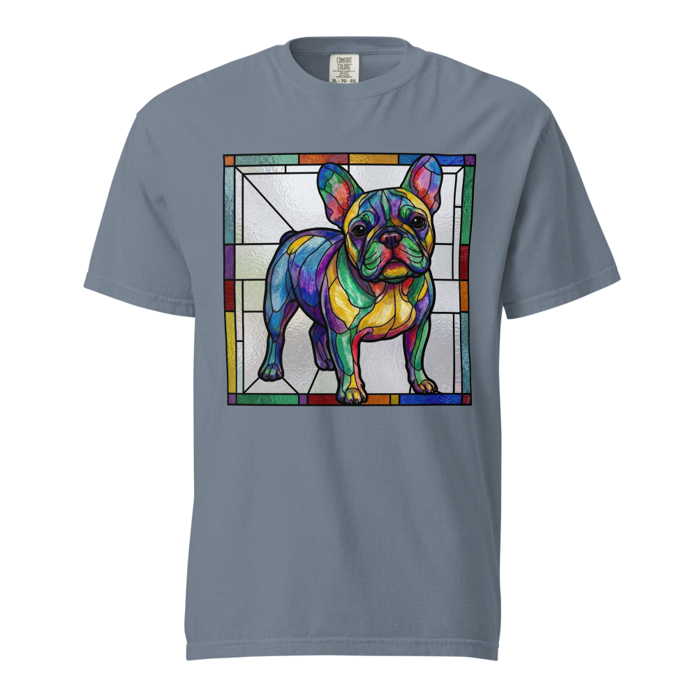 Lesnort - Luminous Stained Glass French Bulldog Graphic Tee