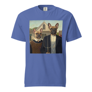 Lesnort - "American Frenchie" Classic Art Parody Graphic Tee