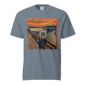 Lesnort - "Le Scream" Classic Art Parody Frenchie Tee
