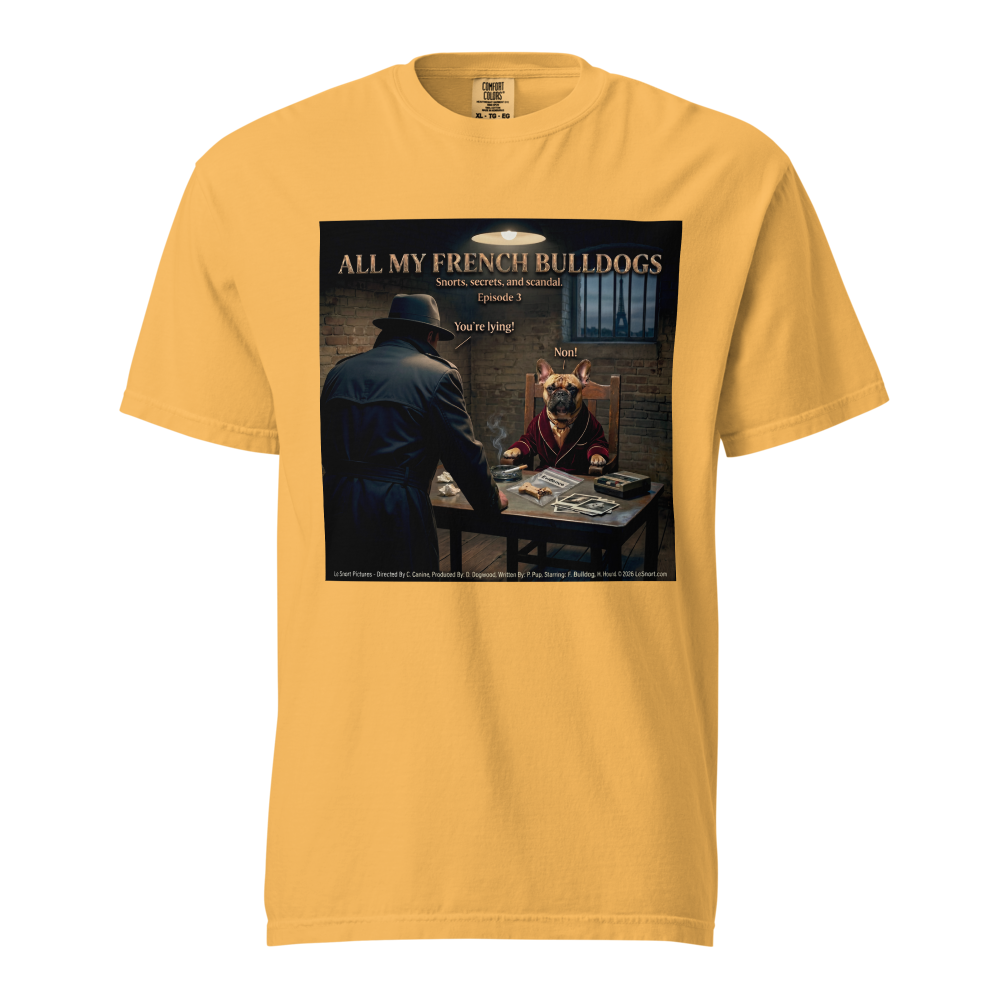 Lesnort - Episode 3 - "All My French Bulldogs" Interrogation Scene Parody Tshirt