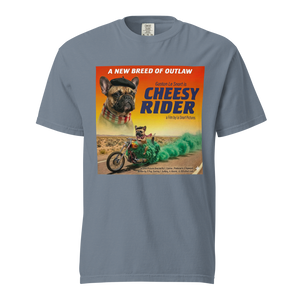 Lesnort - "Cheesy Rider" Biker Dog Graphic T-Shirt