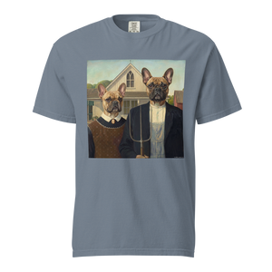 Lesnort - "American Frenchie" Classic Art Parody Graphic Tee