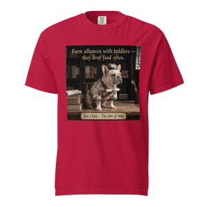 Lesnort - "Sun Chew - Toddler Alliances" Funny Frenchie Scholar Tee