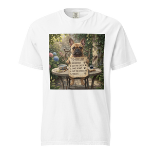 Lesnort - "Daily Schedule" Funny French Bulldog T-Shirt