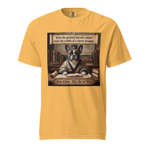 Lesnort - "Sun Chew - The Cheese Wrapper" Funny Frenchie Parody Tee