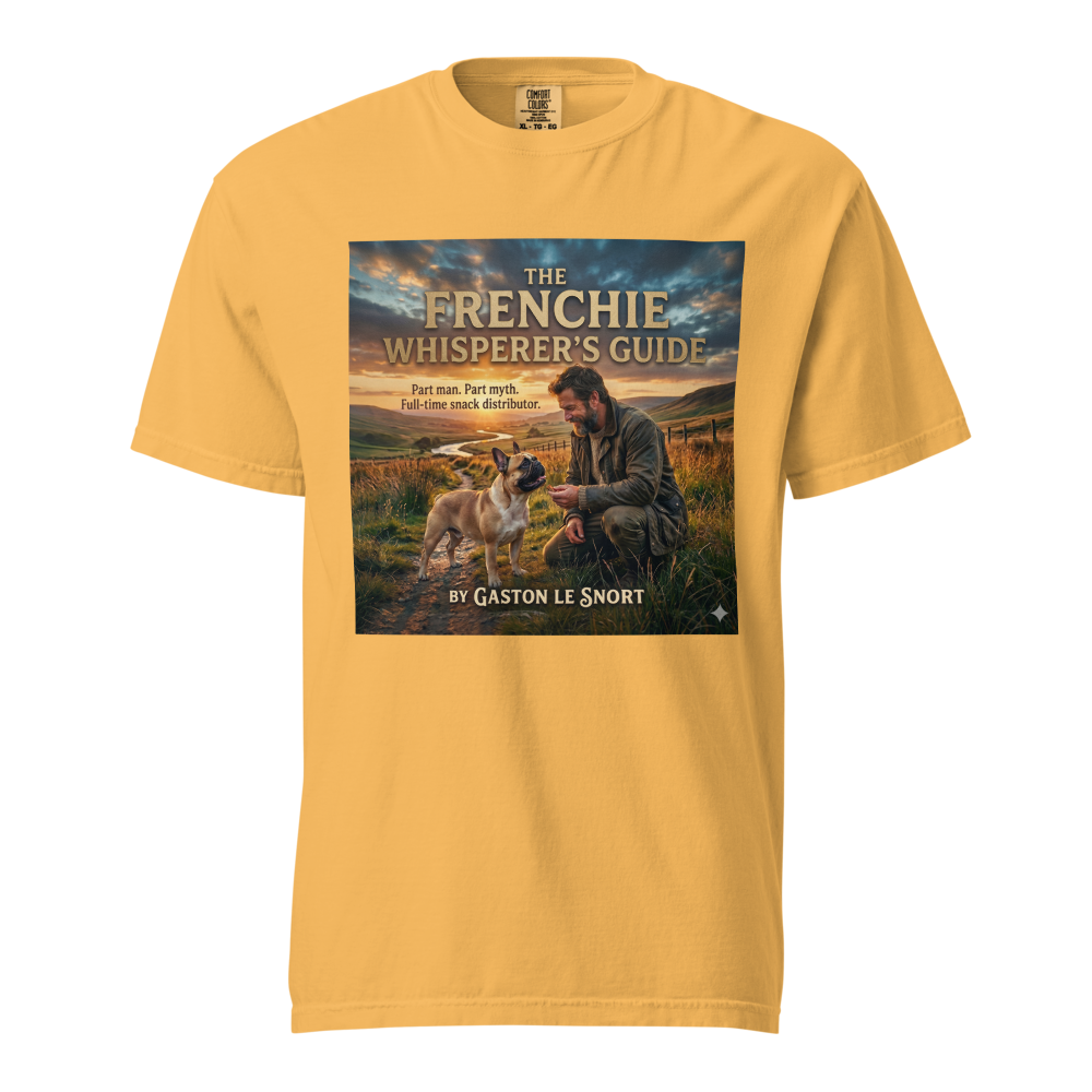 Lesnort - "The Frenchie Whisperer's Guide" Book Parody T-Shirt