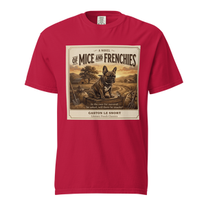 Lesnort - "Of Mice and Frenchies" Literary Parody Graphic Tshirt