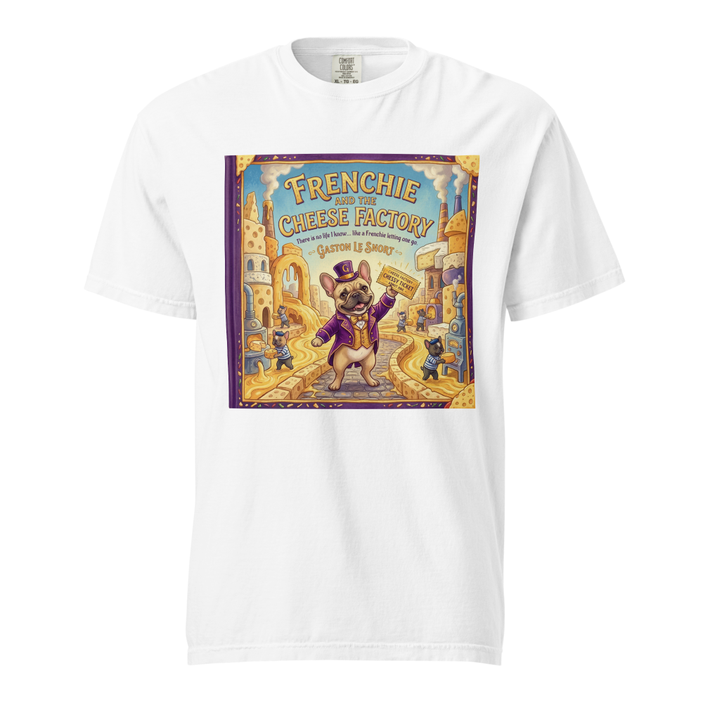 Lesnort - "Frenchie and the Cheese Factory" Funny Parody Graphic Tee