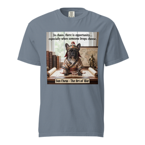 Lesnort - The Art of War "Dropped Cheese" French Bulldog Graphic Tee