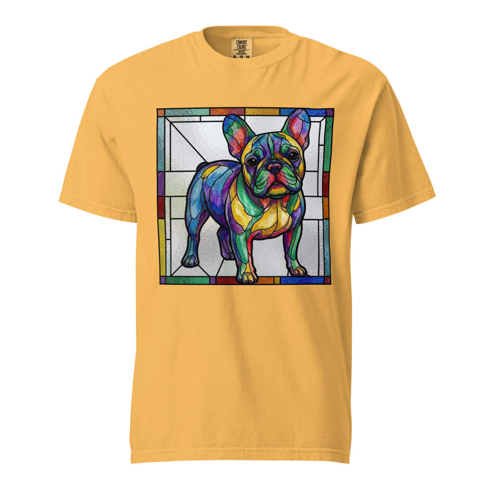 Lesnort - Luminous Stained Glass French Bulldog Graphic Tee