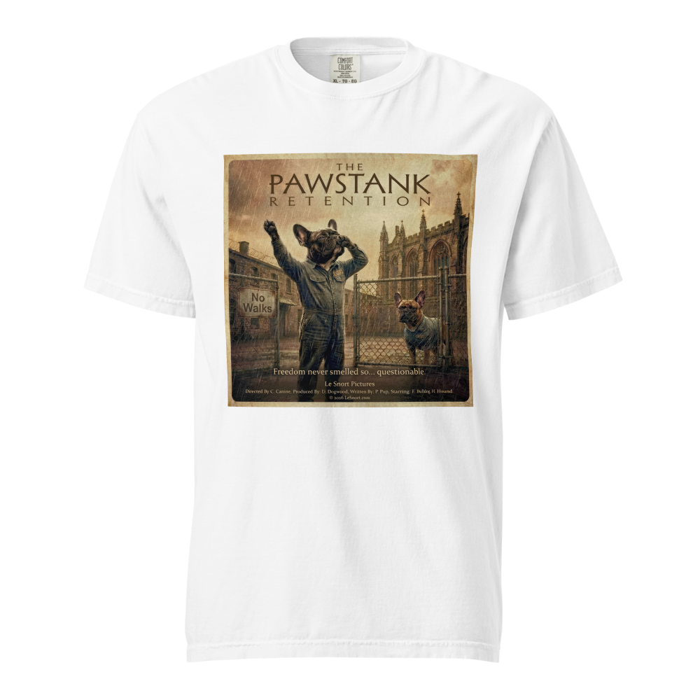 Lesnort - "The Pawstank Retention" Funny Dog Parody Tee